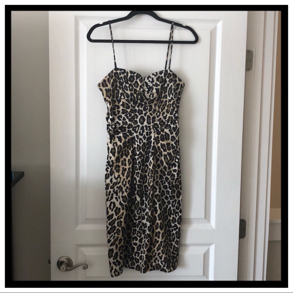 [nicole miller] Leopard Print Dress
